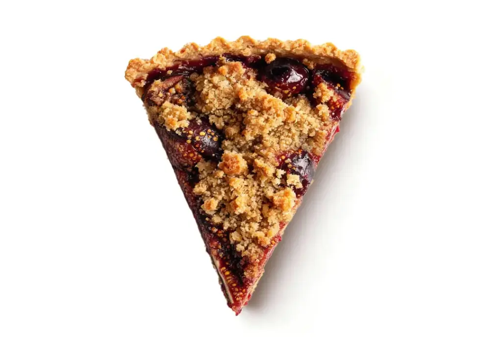 Plum and fig crumble