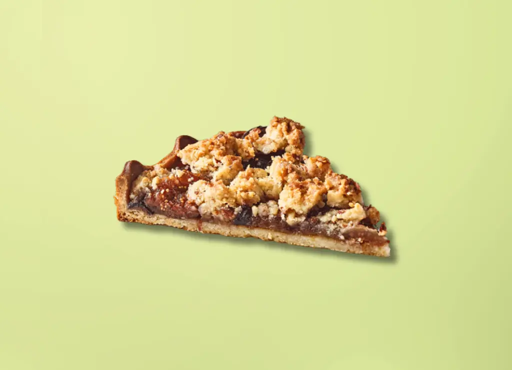Plum-fig crumble