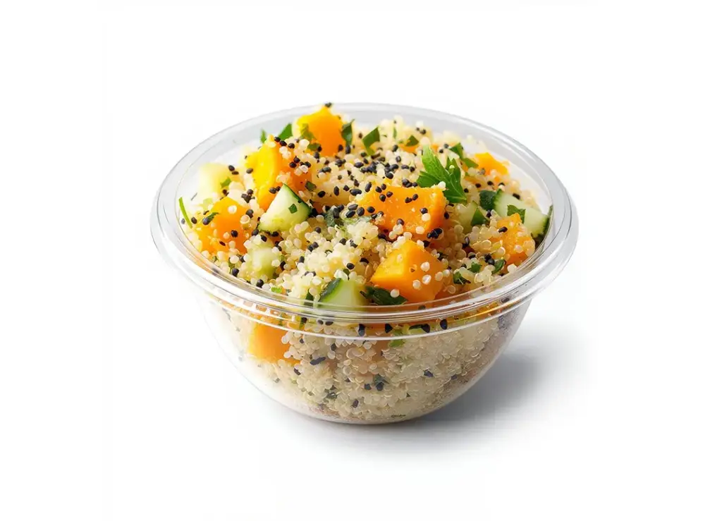 Kleine salade met quinoa en butternut