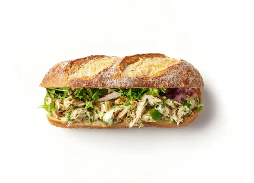 Sandwich gebraden kip mosterd