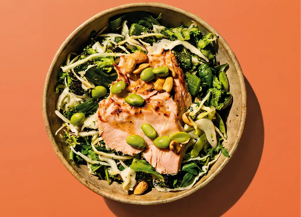 Chicken salad with broccoli