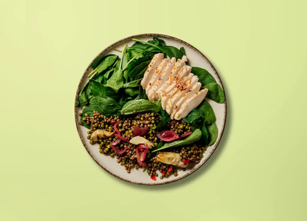Chicken & lentil salad