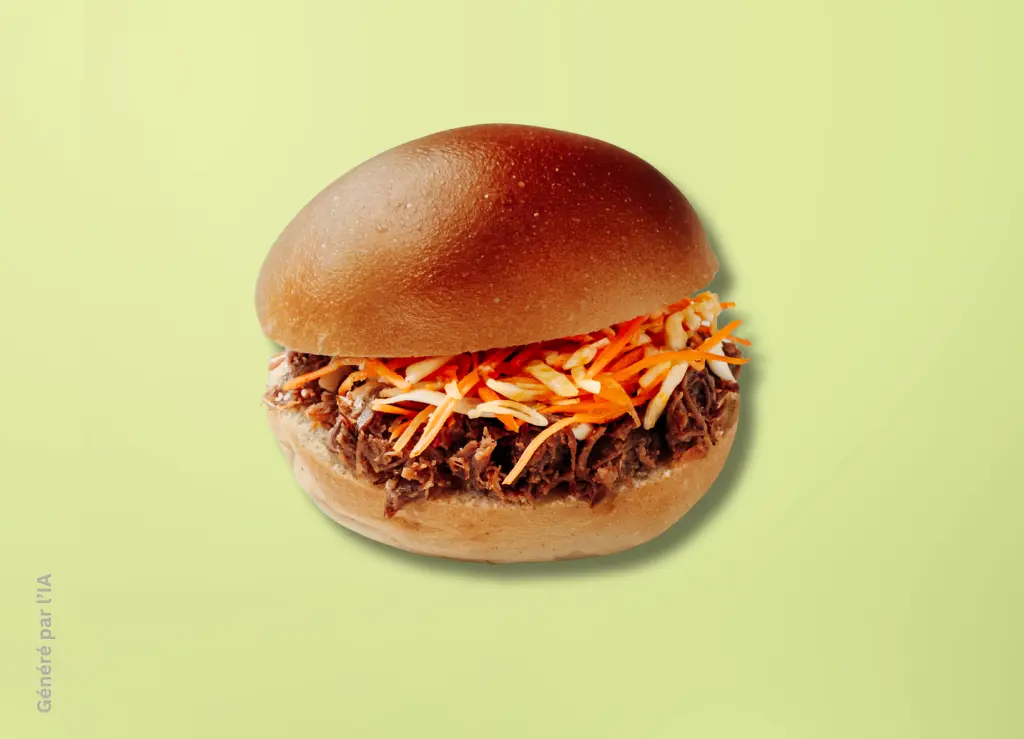 Beef coleslaw bun