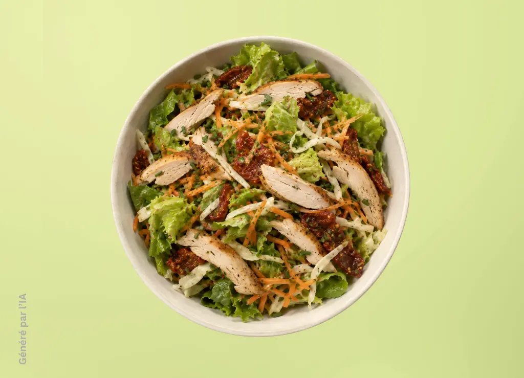 Salade met geroosterde kip