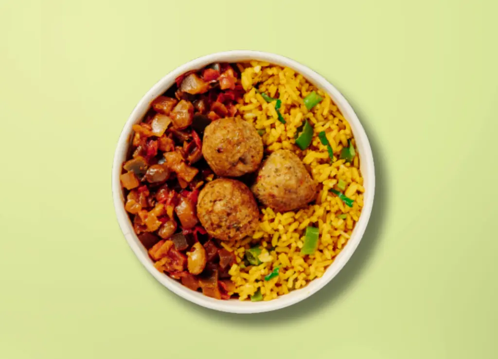 Oriental rice falafels