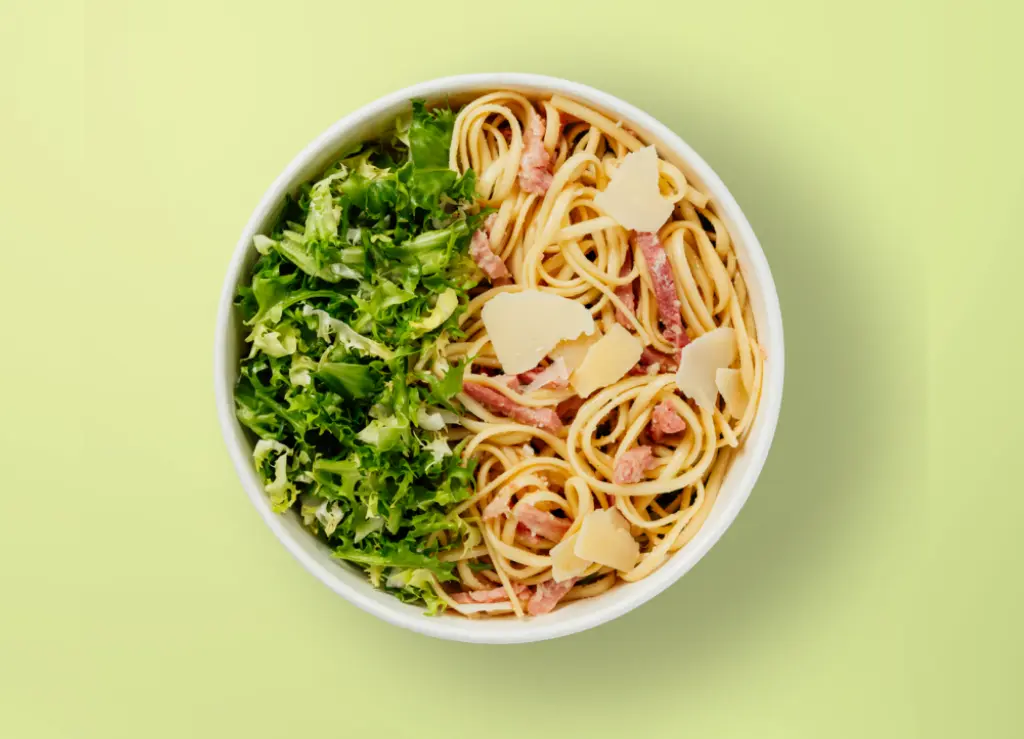 Linguini ham salad