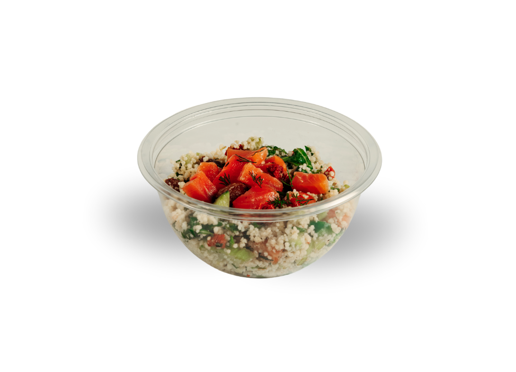 Small salmon trout tabbouleh