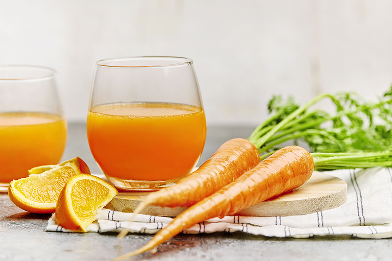 Organic* carrot juice