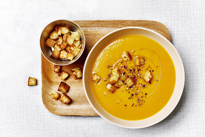 Pumpkin - coconut soup bowl