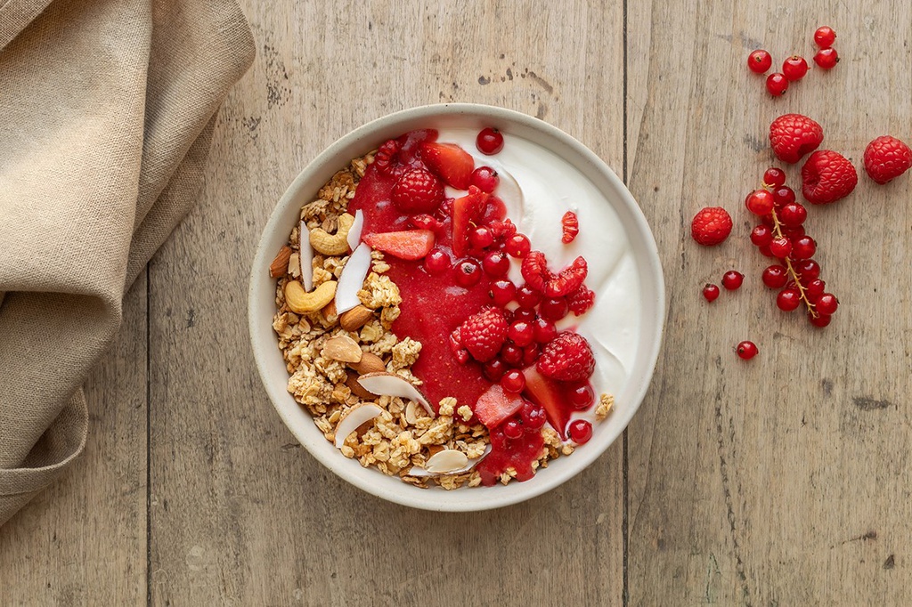 bowl red fruits