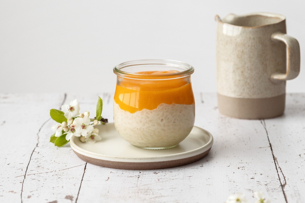 Rijstpudding abrikoos