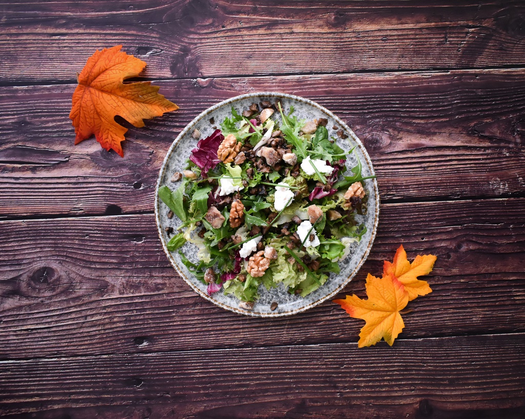 Goat Cheese Chestnut  Salad