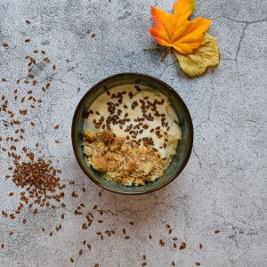 Passion fruit flaxseed cream