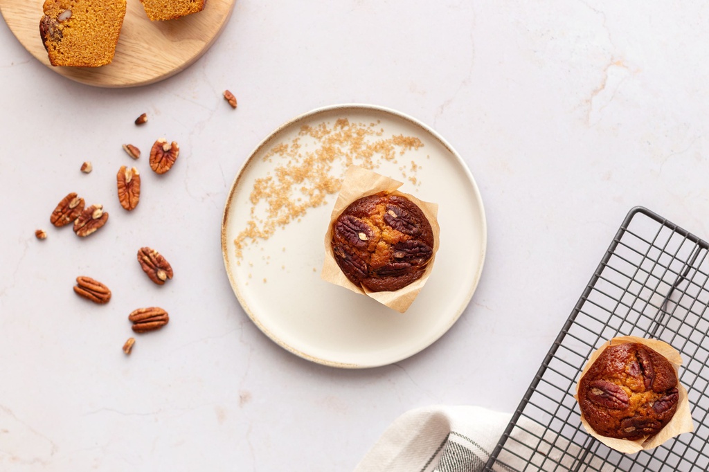Pecan karamel muffin