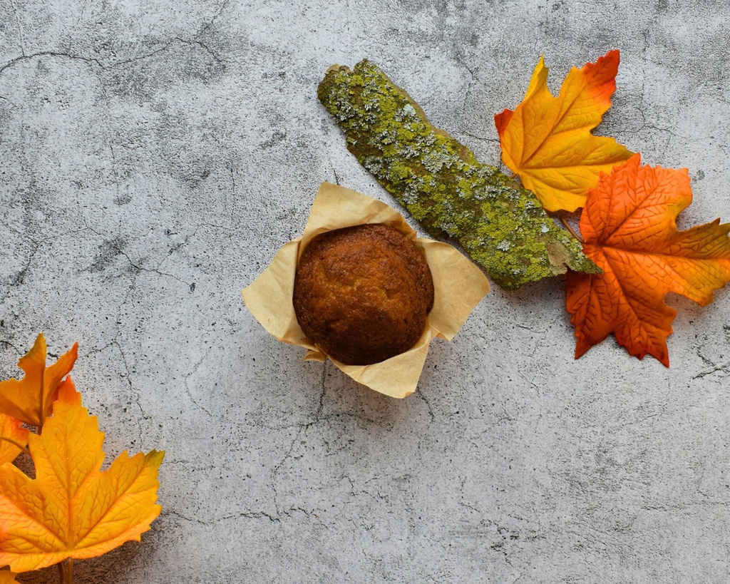 ginger poppy seed muffin